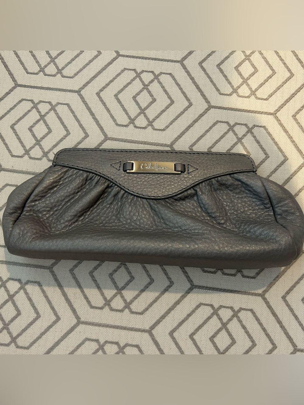 Cole Haan Pebbled Leather Clutch.